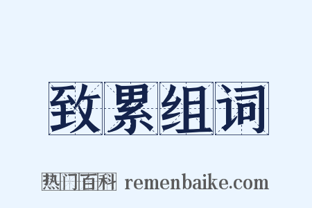 致累组词是什么意思的图片